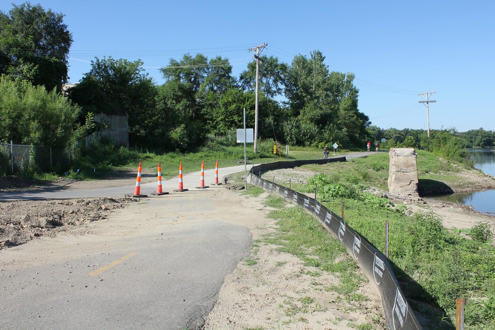 Where south span (span #1) once stood